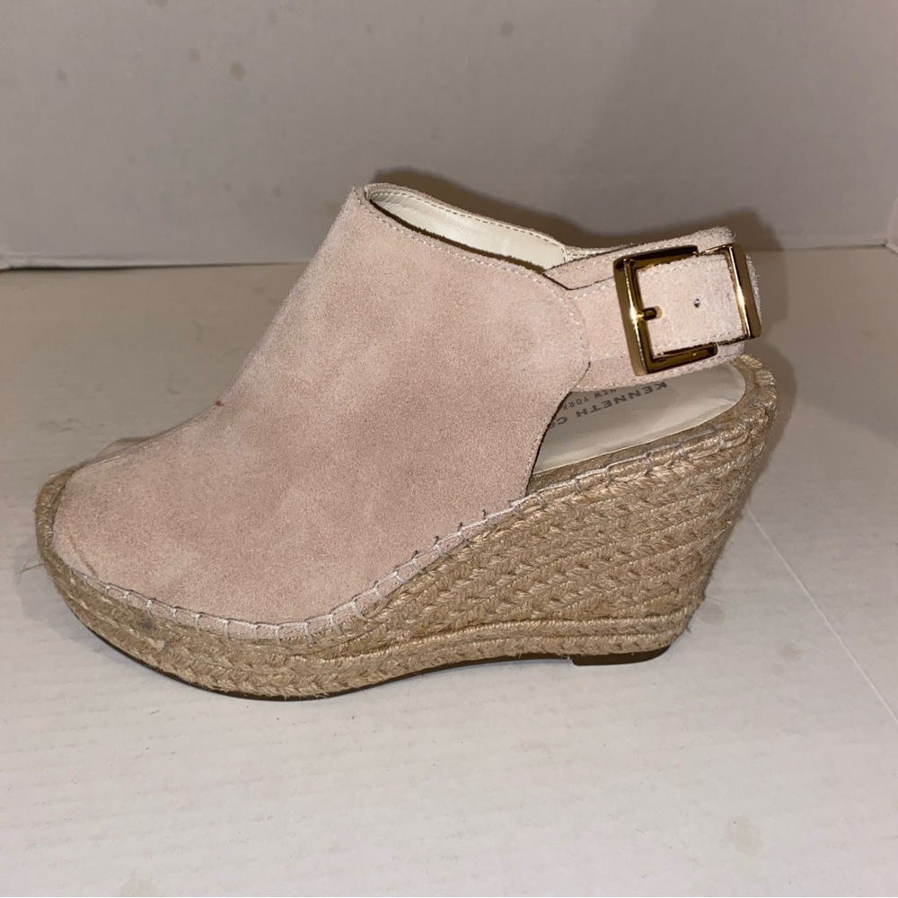 Kenneth Cole Beige Wedge Sandals